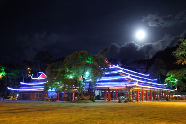 Tai Resto and Function Hall under moonlight